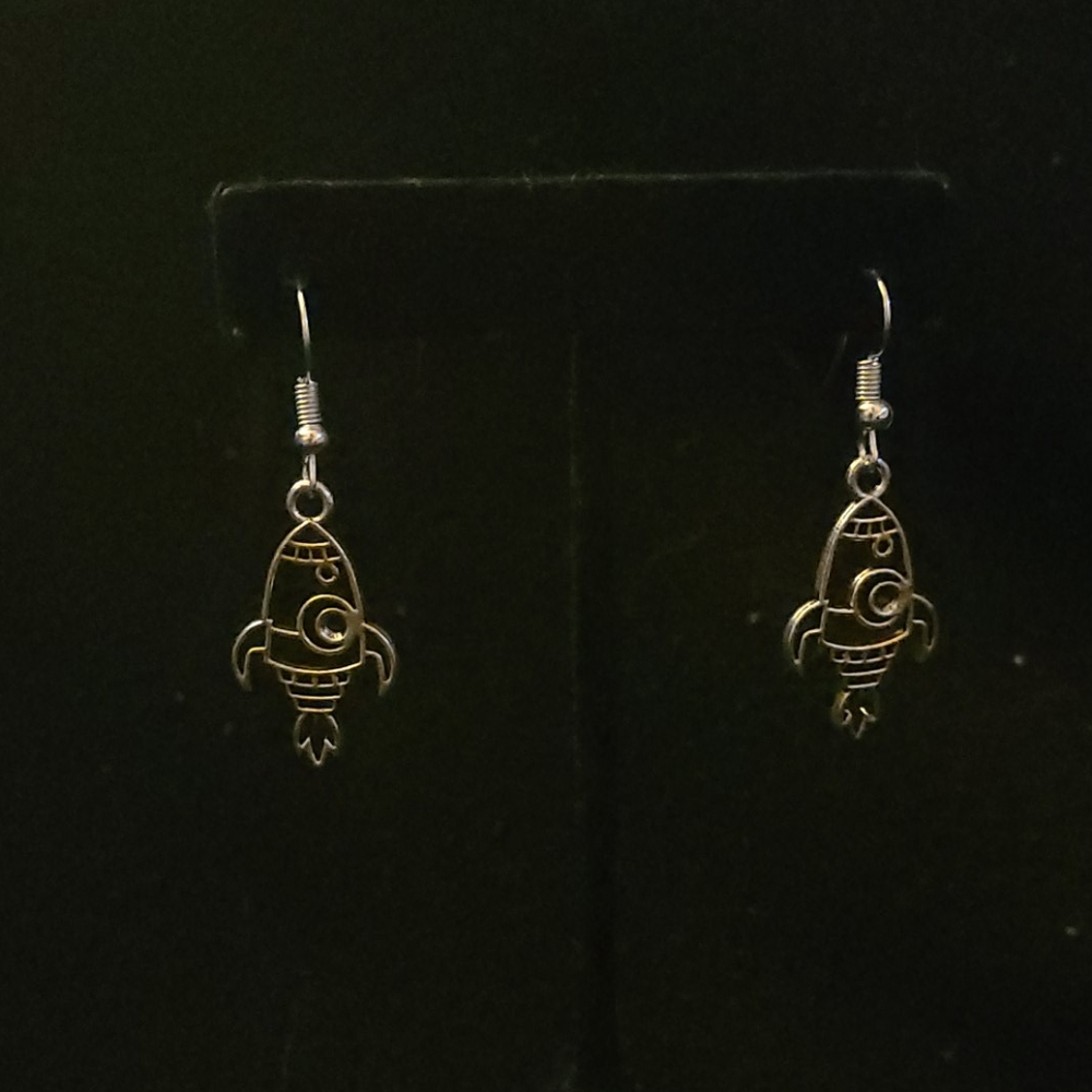 Rocket Ship Earrings